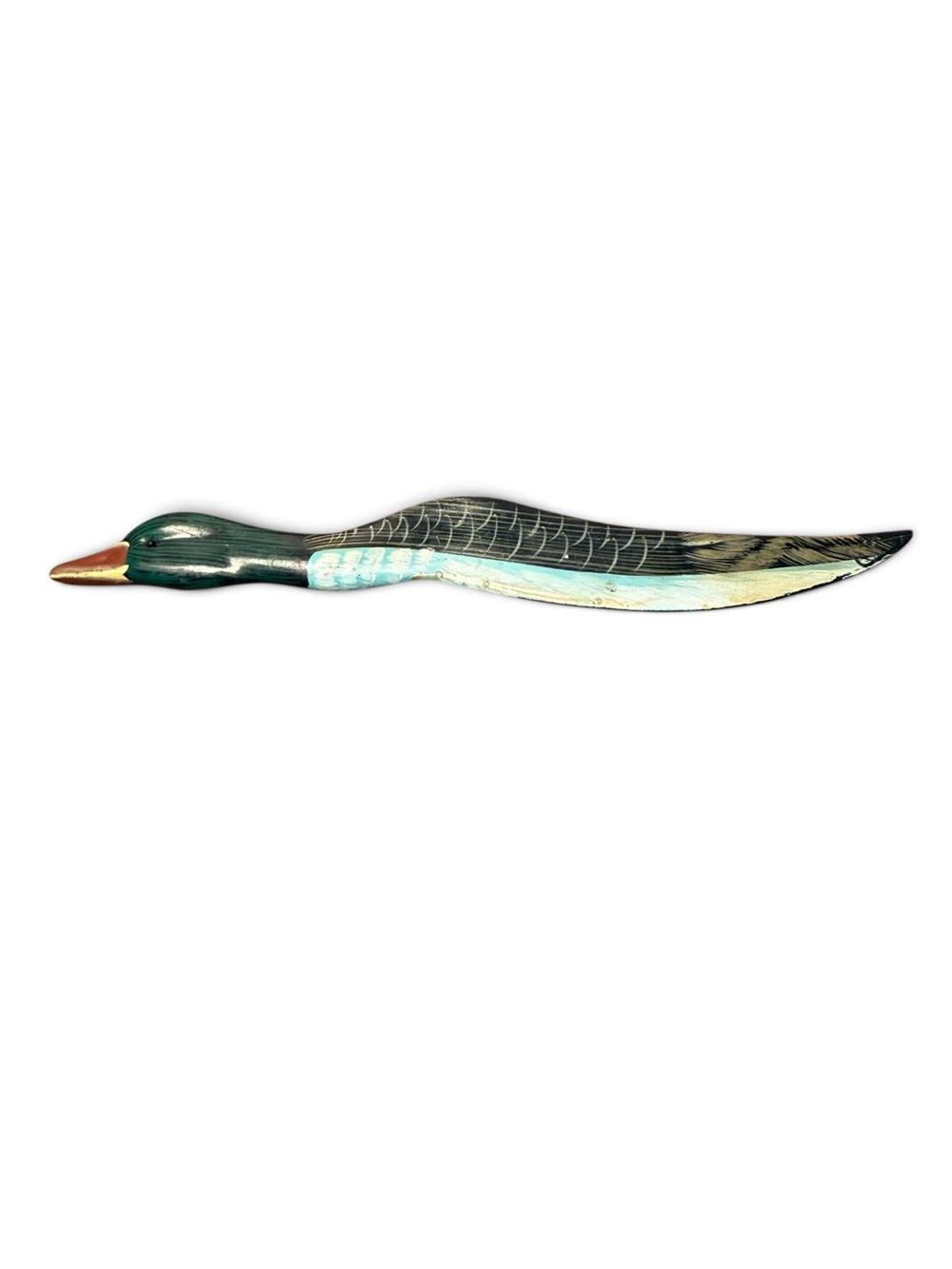 Hand-Painted Duck Letter Opener Man Gift Boss’s Day wooden